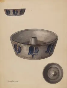 Baking Dish, c. 1936. Creator: Yolande Delasser