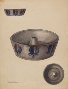 Baking Dish, c. 1936. Creator: Yolande Delasser