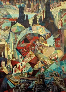 Baku (agitation panel), 1927. Creator: Vogeler, Heinrich (1872-1942)