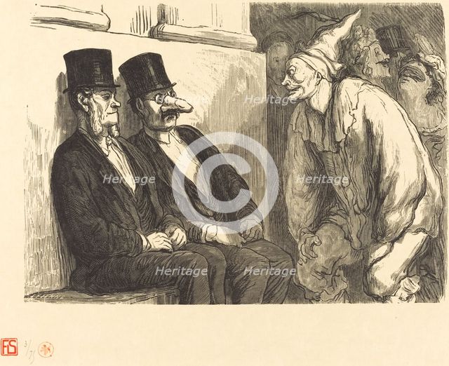 Bal de l'Opera: Tu t'amuses trop!, 1868. Creator: Etienne Carjat.
