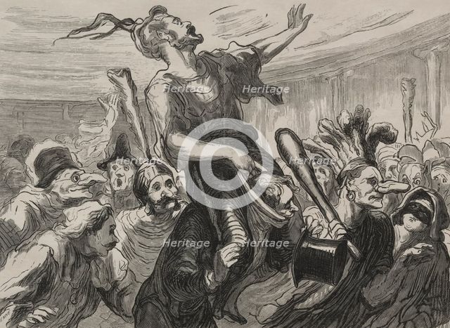 Bal de lopéra: vivent les flambards. Creator: Honoré Daumier (French, 1808-1879).