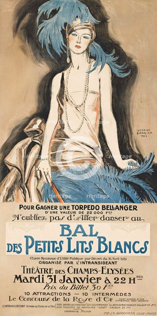 Bal des Petits Lits Blancs, 1922. Creator: Georges Barbier.