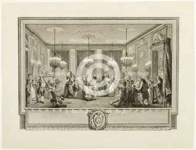 Bal Paré (The Jewel Ball), 1774. Creator: Antoine Jean Duclos.