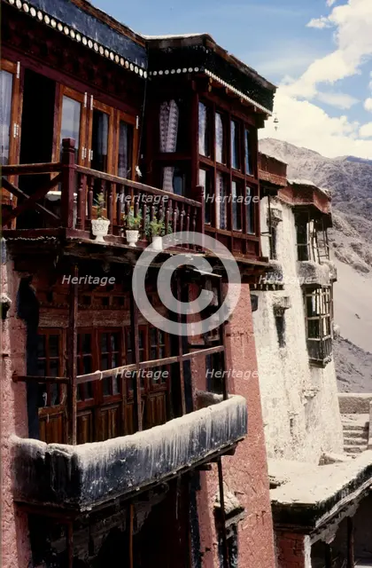 Balconies, Ladakh, India, 1988. Creator: Amanda Waite.