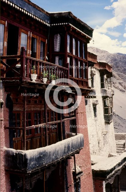 Balconies, Ladakh, India, 1988. Creator: Amanda Waite.