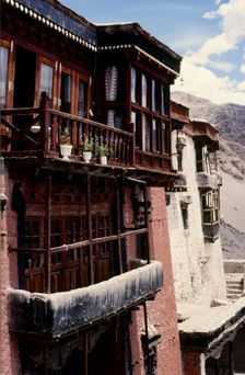 Balconies, Ladakh, India, 1988. Creator: Amanda Waite