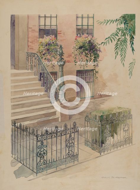 Balcony, 1935/1942. Creator: Gilbert Sackerman.