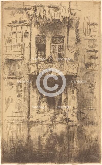 Balcony, Amsterdam, 1889. Creator: James Abbott McNeill Whistler.