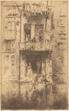 Balcony, Amsterdam, 1889. Creator: James Abbott McNeill Whistler