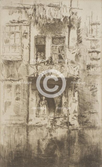 Balcony, Amsterdam, 1889. Creator: James Abbott McNeill Whistler.
