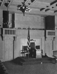 Balcony and dais in the Lodge Room of the Masonic Temple, Birmingham, Alabama, 1924