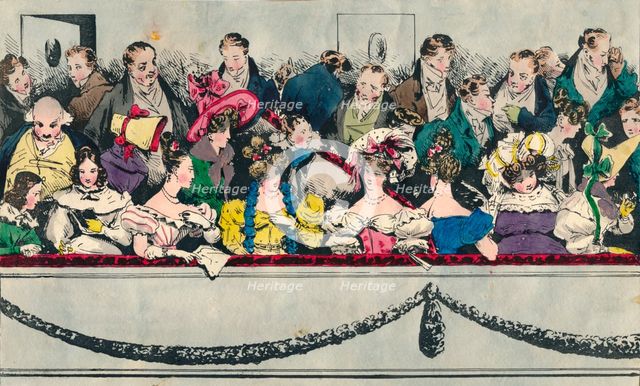 Balcony at the theatre, 19th century? Creator: Unknown.