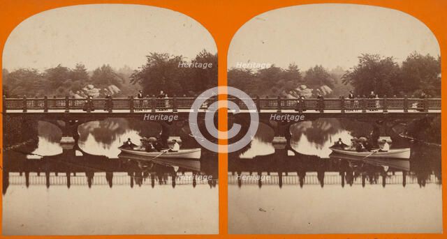 Balcony Bridge, Central Park, New York City, about 1875. Creator: W. M. Chase.
