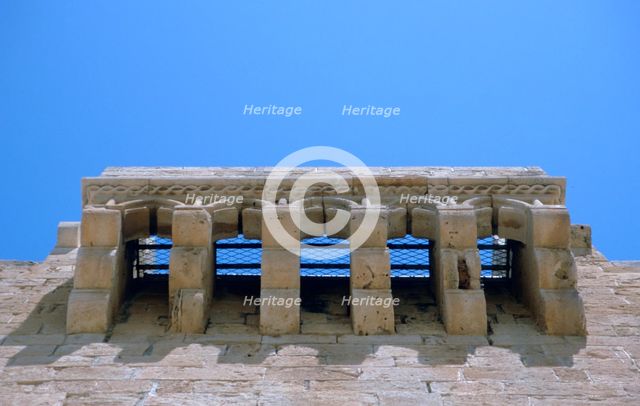 Balcony, Castle of Kolossi, near Limassol, Cyprus, 2001.  Creator: Vivienne Sharp.