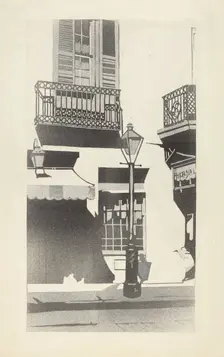 Balcony Railing, 1935/1942. Creator: Arelia Arbo