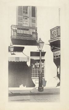 Balcony Railing, 1935/1942. Creator: Arelia Arbo