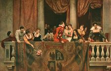 Balcony Scene at the Carnival 1879-1879, (c1902). Creator: Unknown