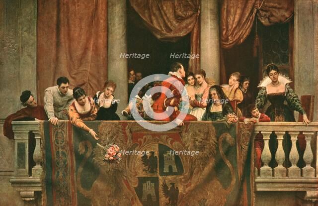 'Balcony Scene at the Carnival', 1879-1879, (c1902).  Creator: Unknown.