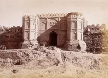 Bala Hissar gate, leading to city of Kabul, Afghanistan, c1879. Creator: Unknown