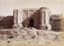 Bala Hissar gate, leading to city of Kabul, Afghanistan, c1879. Creator: Unknown