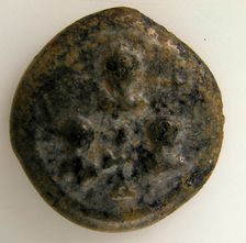 Balance Weight with Christ Blessing Two Eparchs or Emperors, Byzantine, 4th-5th century. Creator: Unknown