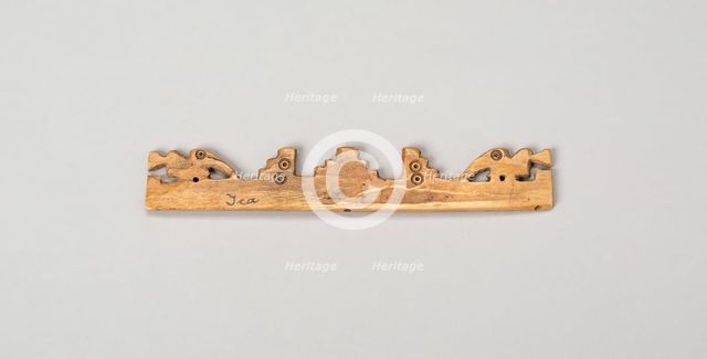 Balance-Beam Scale with Cut-Out Bird and Step Motifs, A.D. 500/1400. Creator: Unknown.