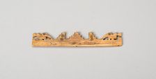 Balance-Beam Scale with Cut-Out Bird and Step Motifs, A.D. 500/1400. Creator: Unknown