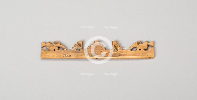 Balance-Beam Scale with Cut-Out Bird and Step Motifs, A.D. 500/1400. Creator: Unknown.