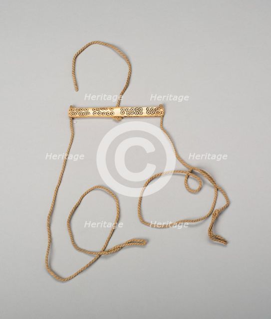 Balance-Beam Scale with Incised Circles and Strings Attached, A.D. 500/800. Creator: Unknown.