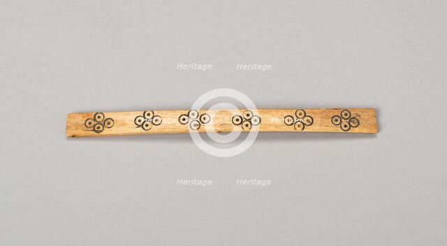 Balance-Beam Scale with Incised Circles in Diamond Pattern, A.D. 500/800. Creator: Unknown.