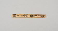 Balance-Beam Scale with Incised Circles in Paddle-like Design, A.D. 1000/1470. Creator: Unknown