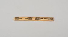 Balance-Beam Scale with Incised Circles in Paddle-like Design, A.D. 1000/1470. Creator: Unknown