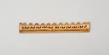 Balance-Beam Scale with Row of Cut-Out Figures and Incised Circles, A.D. 500/800. Creator: Unknown
