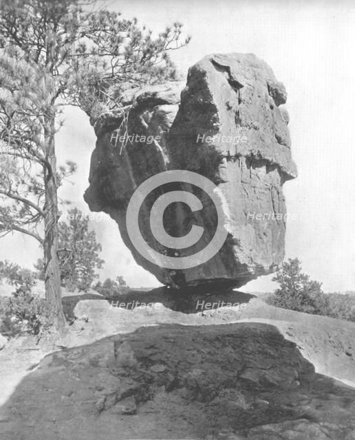 Balanced Rock, Garden of the Gods, Colorado, USA, c1900.  Creator: Unknown.