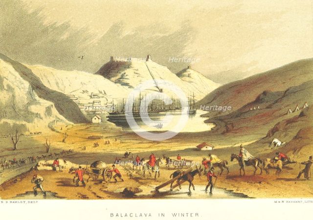 Balaclava in Winter, 1855.  Creator: M & N Hanhart.