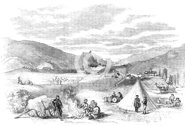 Balaclava, the Scene of the Successful Cavalry Charge, 1854. Creator: Unknown.