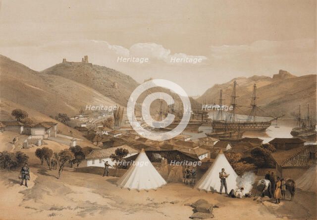 Balaclava. View onto the sea, 1855. Artist: Simpson, William (1832-1898)