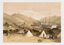Balaklava, looking towards the sea 1855. Creator: W Walton