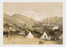 Balaklava, looking towards the sea 1855. Creator: W Walton