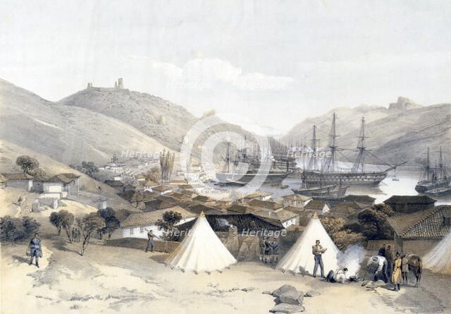 'Balaklava Looking Towards the Sea', 1855.            Artist: W Walton