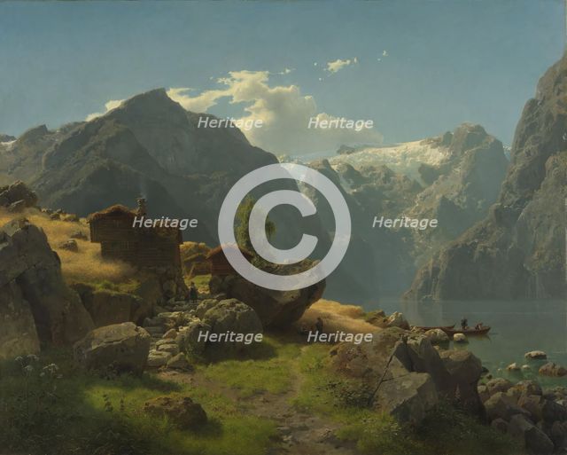 Balestrand, 1848. Creator: Hans Gude.
