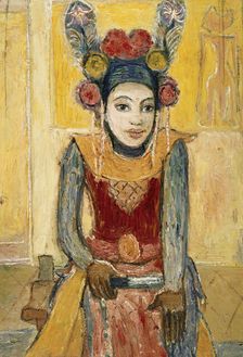 Balinese (II). Legong dancer, ca 1926. Creator: Genin, Robert (1884-1941)