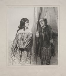 Baliverneries Parisiennes. Creator: Paul Gavarni (French, 1804-1866)