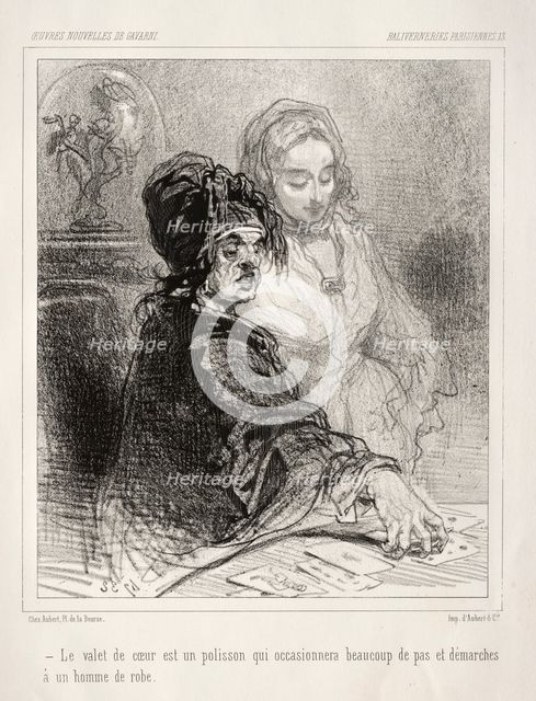 Baliverneries Parisiennes. Creator: Paul Gavarni (French, 1804-1866).