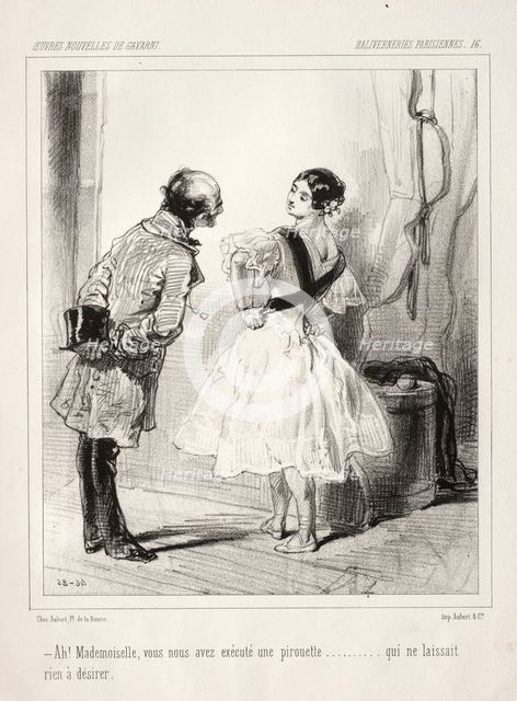 Baliverneries Parisiennes. Creator: Paul Gavarni (French, 1804-1866).