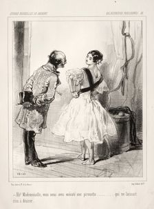 Baliverneries Parisiennes. Creator: Paul Gavarni (French, 1804-1866)