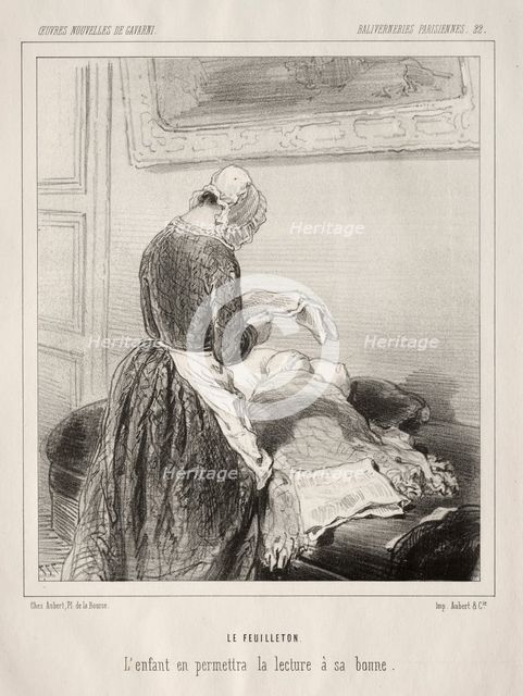 Baliverneries Parisiennes. Creator: Paul Gavarni (French, 1804-1866).