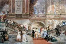 Ball at the Hotel de Ville 1860. Artist: Eugene Louis Lami