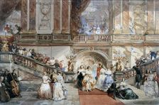 Ball at the Hotel de Ville 1860. Artist: Eugene Louis Lami
