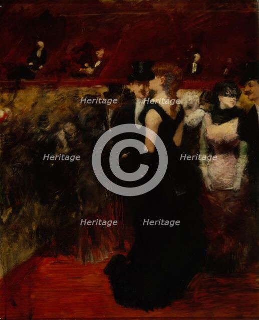 Ball at the Paris Opera. Artist: Forain, Jean-Louis (1852-1931)